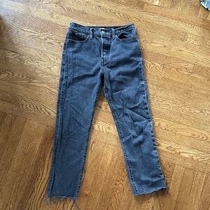 Levi's “Wedgie Straight” Black Denim Jeans - size 27